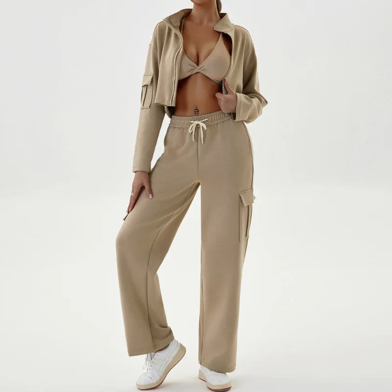 women's cargo sportswear set