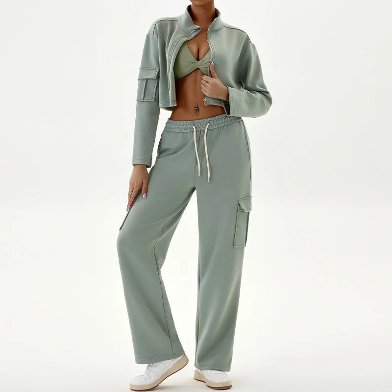 women's cargo sportswear set