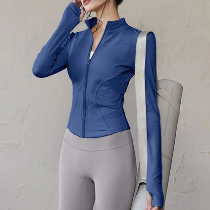 Women Zip Fitness Yoga Jacket